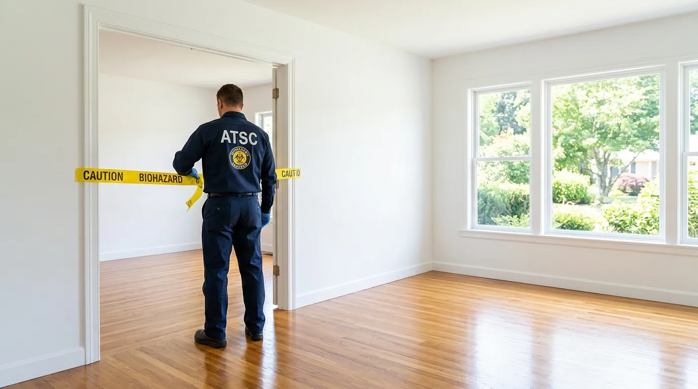 Certified biohazard cleanup crew performing Decomposition Cleanup in Oxon Hill